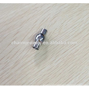 BXG007 Stainless Steel Magnetic Cord End Clasp - Elegant Round Design - Fits 2/3/4/5/67/8mm Cord DIY jewelry Finding